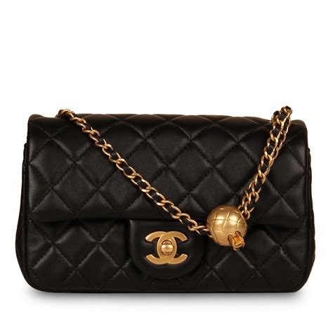 chanel black pearl crush|chanel classic flap small price.